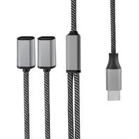 4smarts USB-C – USB-C (0.20 m USB C 2 x USB C Schwarz, Rot
