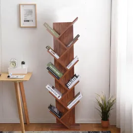 Mobili Rebecca Bücherregal, Mehrfarbig, Holzwerkstoff, 22x160x45 cm, Wohnzimmer, Regale, Bücherregale