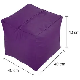 Green Bean Sitzsack-Hocker, Lila,