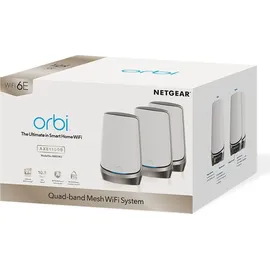 Netgear Orbi Quad-Band-Mesh-WLAN-6E-System RBKE963