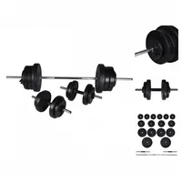 vidaXL Langhantel + 2 Kurzhantel Set 60,5kg