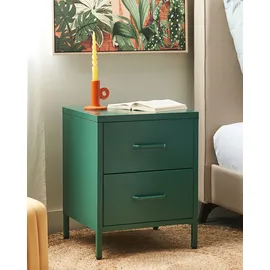 Beliani Nachtschrank Malavi 43 x 55 x 43 cm Grün