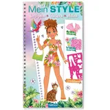Trötsch Verlag Trötsch Malbuch mit Schablonen und Stickern Mein Style Holiday