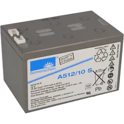 Sonnenschein Bleigel Akku 12V 10Ah Dryfit A512/10,0S Faston 4,8 VdS Zulassung