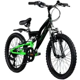 Galano FS180 Kinderfahrrad ab 6 Jahre 120-135cm Mädchen Jungen Fahrrad 20 Zoll 6 Gang Mountainbike Fully mit V-Brakes MTB