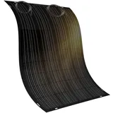 doitBau flexibles Solarmodul – Solar Panel Full‐Black Rückbox – ultradünn 2 mm 1,9 kg 200W verschattungsresistent begehbar wasserfest – 1352 x 770 mm für Wohnmobil Boot Balkon Dach