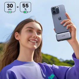 UGREEN 5000mah Power Bank With Built-In Usb-C Connector Powerbank - schwarz - 5000 mAh,