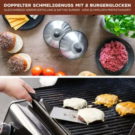 bremermann Grillhaube onesize Edelstahl Silber/Weiß