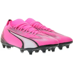 PUMA Ultra Match Mxsg Fußball-Schuhe Schraubstollen-Schuhe mit GripControl Pro-Technologie Trainings-Schuhe Schnür-Schuhe 107753 01 Pink/Schwarz - 43