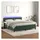 vidaXL Boxspringbett mit Matratze & LED Dunkelgrün 180x200 cm Samt