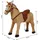 Homcom Reitpferd Spielpferd Plüschpferd Spielpferd für Kinder Stehpferd mit Sound Beige