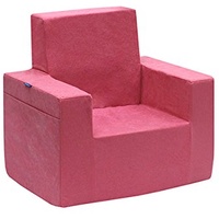 Classic Kindersessel, Kinder Sessel, Sofa, Kinderstuhl, Schaum, Umweltfreundlich (Hellpink)