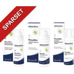 Dermasence BarrioPro Emulsion + RosaMin Pflege + RosaMin Serum