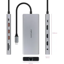 NANOCABLE Grau 100 W - Grau