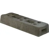 Schake Bauzaunfuß aus Beton, Länge: 700 mm, Höhe 125 mm, Breite 220 mm mit 6 Löchern (Ø 42 mm) 36 kg