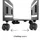 Maclean Brackets Maclean MC-851 Universal Computer Ständer mit Rollen Mobiler CPU-Ständer Computerwagen bis 10kg Rollwagen PC Desktop