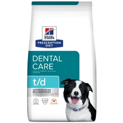HILL'S Prescription Diet Canine t/d 4 kg Futter zur Förderung der Zahngesundheit Ihres Hundes