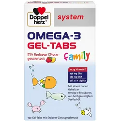 Doppelherz Omega-3 Gel-tabs Family Erdb.cit.system
