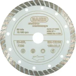 Baier Diamantscheibe Turbo (All)Round 125 x 22,2 mm, weiß graviert