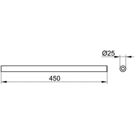 Keuco Reva Handtuchhalter 1-armig Verchromt 12820010000