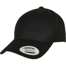 Flexfit Premium Curved Visor Snapback Cap schwarz Einheitsgröße