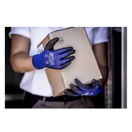 Nitras Skin Gr.9 blau/schwarz EN 388 PSA II