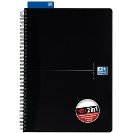 Oxford Collegeblock Office Essentials A4 kariert/ liniert Schwarz