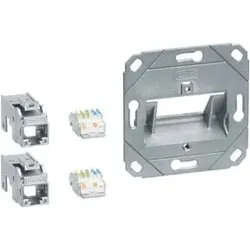 Tehalit Anschluss Modul 2x RJ45 Cat.6a GMKSRJ45C6A2