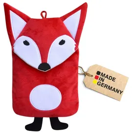 Hugo-Frosch Kinder Öko-Wärmflasche 0,8 l mit Bezug "Frau Fuchs, rot
