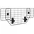 PawHut Hundegitter Auto verstellbar Schwarz 90-120 x 40,5 cm