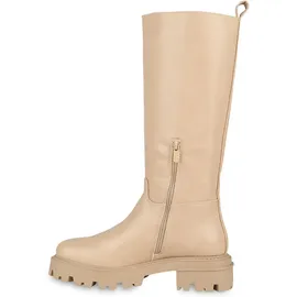 Stiefelparadies Damen Plateaustiefel in Beige,