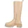 Stiefelparadies Damen Plateaustiefel in Beige,