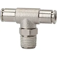 Riegler T-Steckverschraubung »metallica« drehbar, R 1/2 a., Schlauch- Ø12