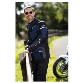 BÜSE Open Road III Textiljacke wasserdicht - Dunkelblau/Schwarz - 50