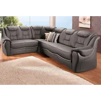 sit&more Ecksofa »Bellevue L-Form«, wahlweise mit Bettfunktion grau