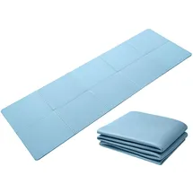 Good Nite Yogamatte, rutschfest, tragbar, Fitnessmatte, faltbar, leicht, Gymnastikmatte, Pilates, Sport, Reisen, Übungsmatte für Damen und Herren, 183 x 61 x 0,6 cm (blau)