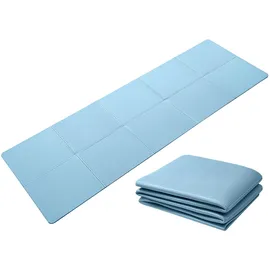 Good Nite Yogamatte, rutschfest, tragbar, Fitnessmatte, faltbar, leicht, Gymnastikmatte, Pilates, Sport, Reisen, Übungsmatte für Damen und Herren, 183 x 61 x 0,6 cm (blau)