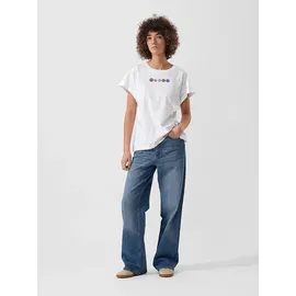 richroyal T-Shirt Shirt Print Weiß XL