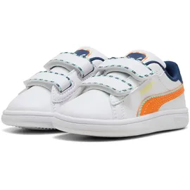 Puma Smash 3.0 Playdate V INF Sneaker Orange/Weiß 21