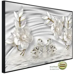 papermoon Infrarotheizung »EcoHeat - Muster mit Blumen«, Matt-Effekt - bunt