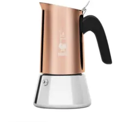 Bialetti Venus, Mokka-Kanne, 0,24 l, Kupfer, Edelstahl, Edelstahl, 6 Tassen, The