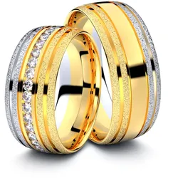Trauringe Straubing 750er Gelb-/Weiflgold - 2381