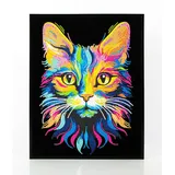 needleart world (hong kong) ltd. Diamond Painting Neon Katze Kreativset