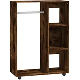 vidaXL Kleiderschrank Räuchereiche 80x40x110 cm Holzwerkstoff