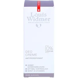 Junek Europ-Vertrieb GmbH Zweigniederlassung Widmer Deo Creme unparfümiert 40 ml