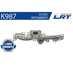 LRT Krümmer, Abgasanlage  für SEAT AUDI 03L253031B K987