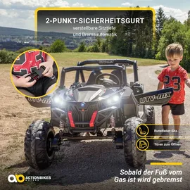 ACTIONBIKES MOTORS UTV Buggy MX Allrad 4x4 schwarz/weiß