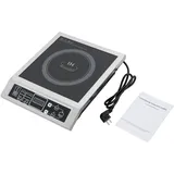 3500 W Professionelle Induktionskochplatte HH-350P-BG, 10 Leistungsstufen, Digitalanzeige und Timer, ideal für Restaurants, Großküchen und den Gastronomiebereich, 42 × 35 × 11 cm