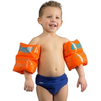Cressi Swim Kinder Premium Arm Bands Schwimmflügel Schwimmhilfe 2-6 Jahre Aufblasbar, Orange, Max 25Kg