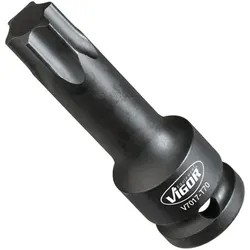 VIGOR Schlagschrauber Schraubendreher-Einsatz ∙ V7017-T70 ∙ Vierkant12,5 mm (1/2 Zoll) ∙ T Profil ∙ T70